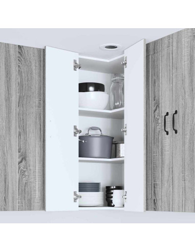 Pensile cucina Grigio Sonoma 57 x 57 x 100 cm Legno multistrato