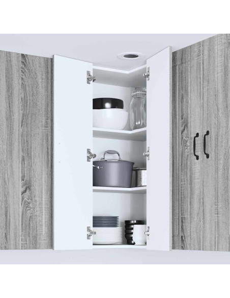 Pensile cucina Grigio Sonoma 57 x 57 x 100 cm Legno multistrato