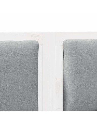 Testiera Altro Bianco 200 cm Legno di pino massello