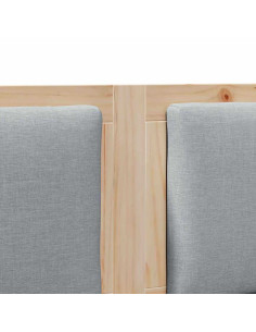 Testiera Altro Marrone 140 cm Legno di pino massello 2