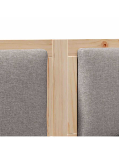 Testiera Altro Marrone 140 cm Legno di pino massello