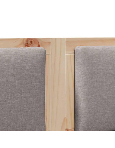 Testiera Altro Marrone 135 cm Legno di pino massello