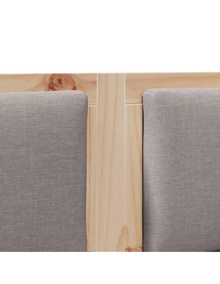 Testiera Altro Marrone 135 cm Legno di pino massello