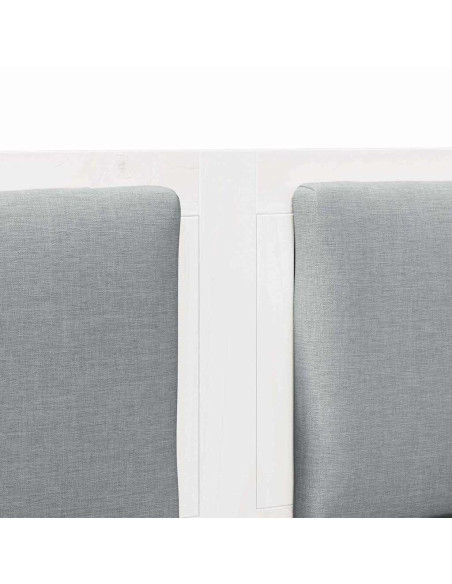 Testiera Altro Bianco 120 cm Legno di pino massello