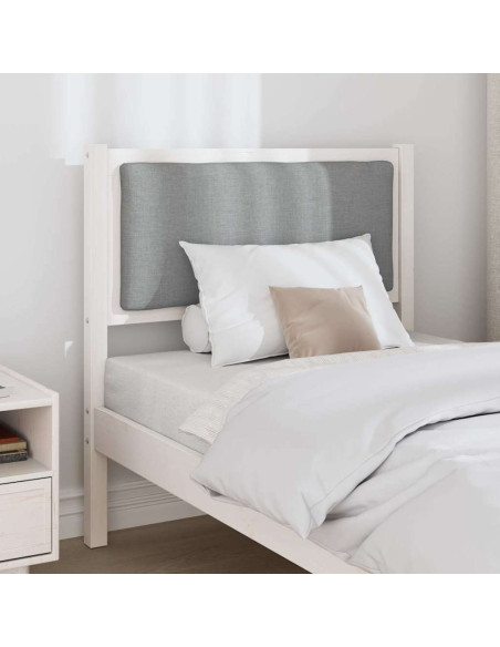 Testiera Altro Bianco 75 cm Legno di pino massello