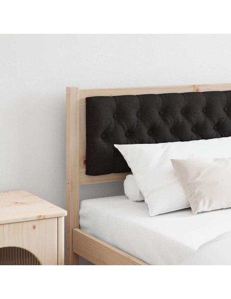 Testiera Altro Marrone e nero 200 cm Legno di pino massello