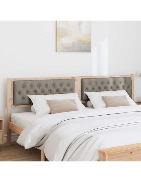 Testiera Altro Marrone e taupe 200 cm Legno di pino massello