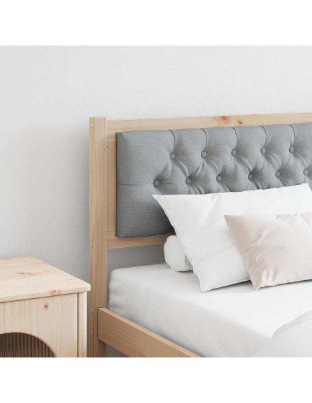 Testiera Marrone e grigio chiaro 180 cm Legno di pino massello