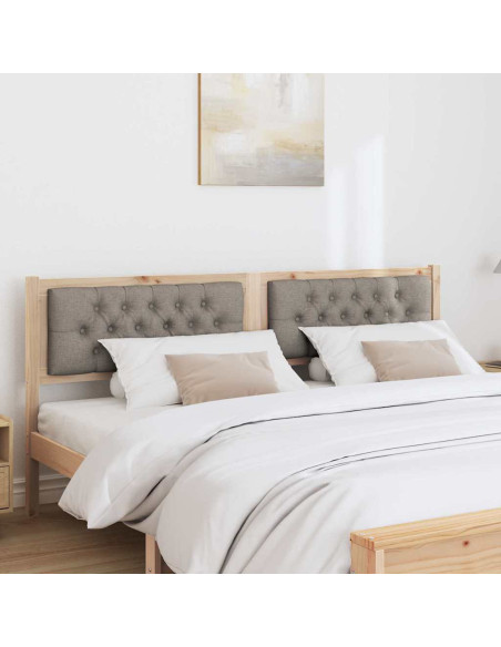 Testiera Altro Marrone e taupe 160 cm Legno di pino massello