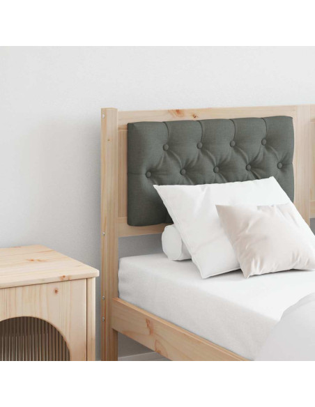 Testiera marrone e grigio scuro 150 cm Legno di pino massello