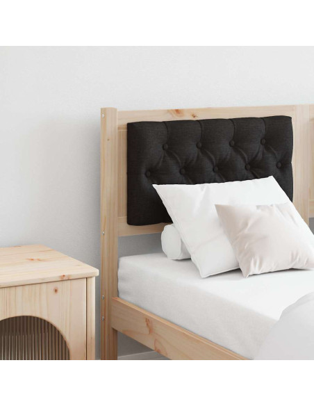 Testiera Altro Marrone e nero 140 cm Legno di pino massello