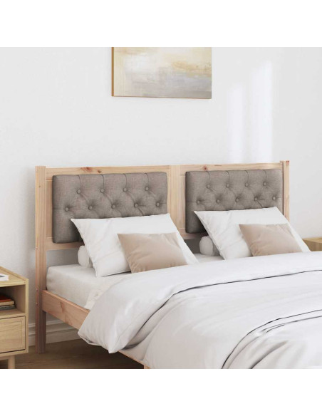 Testiera Altro Marrone e taupe 140 cm Legno di pino massello