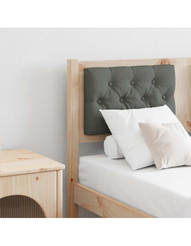 Testiera marrone e grigio scuro 135 cm Legno di pino massello