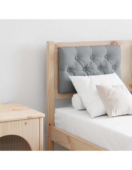 Testiera Marrone e grigio chiaro 120 cm Legno di pino massello