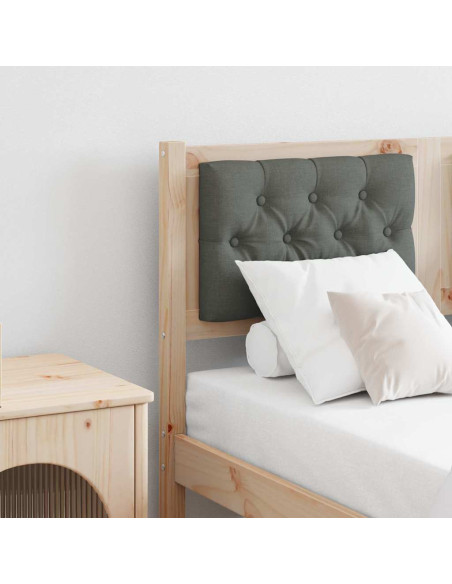 Testiera marrone e grigio scuro 120 cm Legno di pino massello