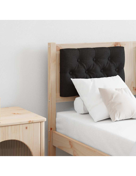 Testiera Altro Marrone e nero 120 cm Legno di pino massello