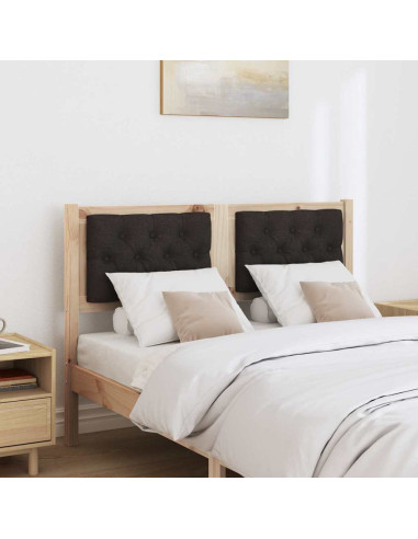 Testiera Altro Marrone e nero 120 cm Legno di pino massello