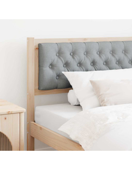 Testiera Marrone e grigio chiaro 100 cm Legno di pino massello