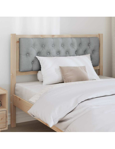 Testiera Marrone e grigio chiaro 100 cm Legno di pino massello