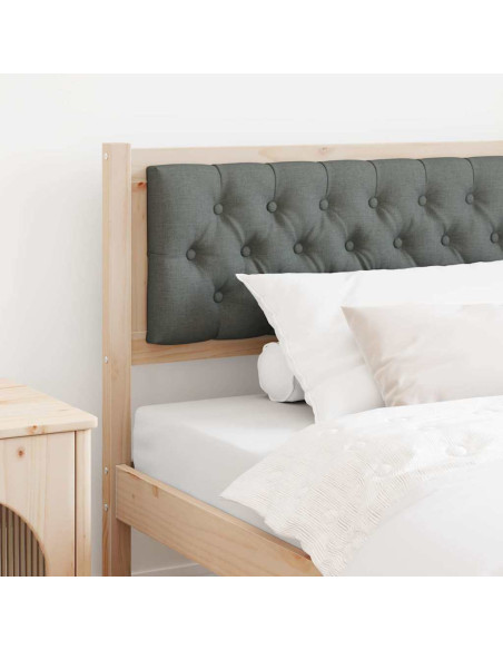 Testiera marrone e grigio scuro 100 cm Legno di pino massello