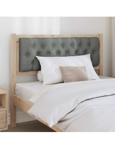 Testiera marrone e grigio scuro 100 cm Legno di pino massello