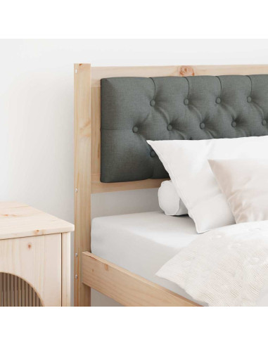 Testiera marrone e grigio scuro 90 cm Legno di pino massello