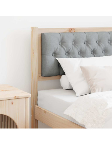 Testiera Marrone e grigio chiaro 80 cm Legno di pino massello