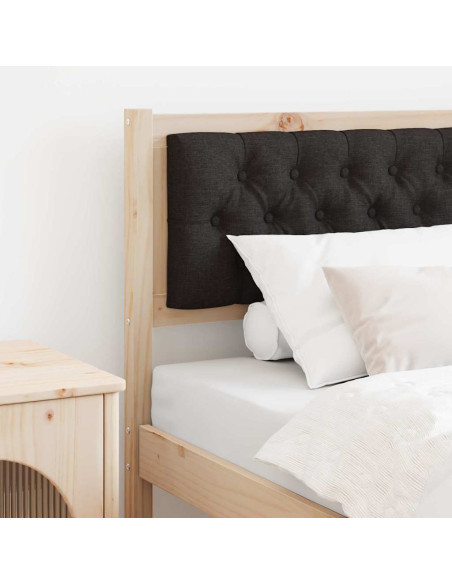 Testiera Altro Marrone e nero 75 cm Legno di pino massello