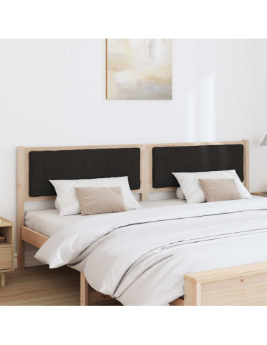 Testiera imbottita con testiera Marrone 200 cm Pino massello