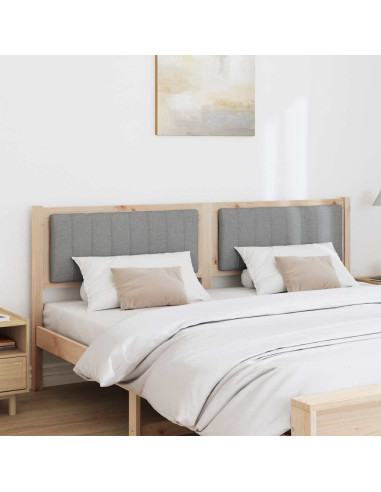 Testiera imbottita con testiera Marrone 180 cm Pino massello