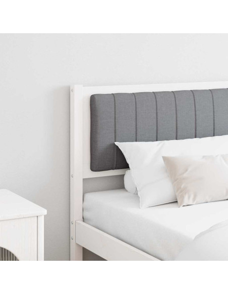 Testiera imbottita con testiera Bianco 180 cm Pino massello