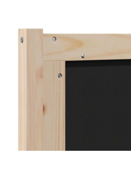 Testiera imbottita con testiera Marrone 160 cm Pino massello