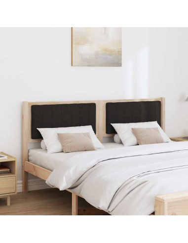 Testiera imbottita con testiera Marrone 160 cm Pino massello