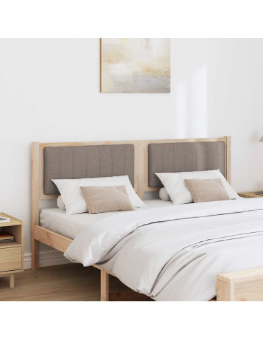 Testiera imbottita con testiera Marrone 160 cm Pino massello