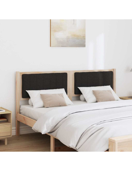 Testiera imbottita con testiera Marrone 150 cm Pino massello