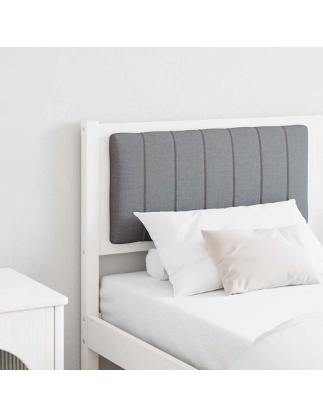 Testiera imbottita con testiera Bianco 150 cm Pino massello