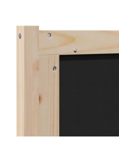 Testiera imbottita con testiera Marrone 140 cm Pino massello