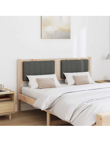 Testiera imbottita con testiera Marrone 140 cm Pino massello