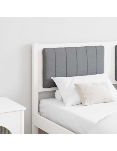 Testiera imbottita con testiera Bianco 140 cm Pino massello