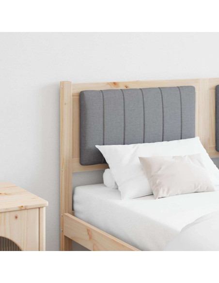 Testiera imbottita con testiera Marrone 135 cm Pino massello