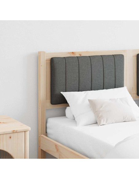 Testiera imbottita con testiera Marrone 135 cm Pino massello