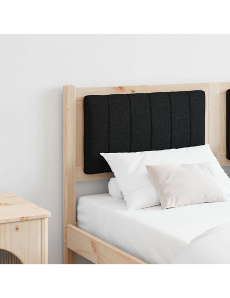 Testiera imbottita con testiera Marrone 135 cm Pino massello