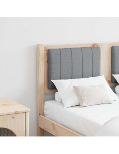 Testiera imbottita con testiera Marrone 120 cm Pino massello