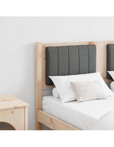 Testiera imbottita con testiera Marrone 120 cm Pino massello