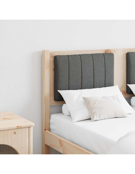 Testiera imbottita con testiera Marrone 120 cm Pino massello