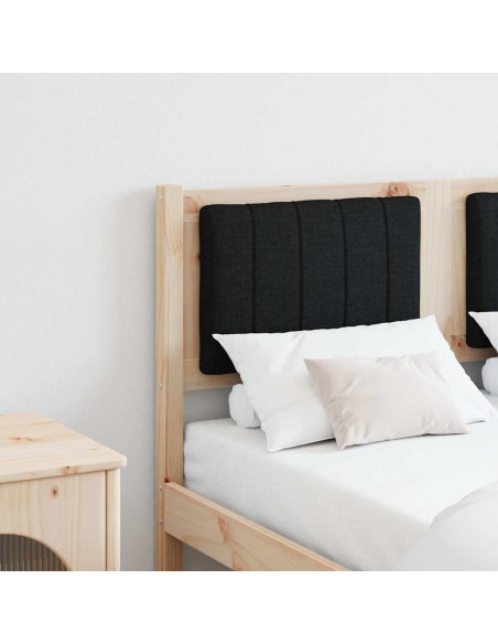 Testiera imbottita con testiera Marrone 120 cm Pino massello