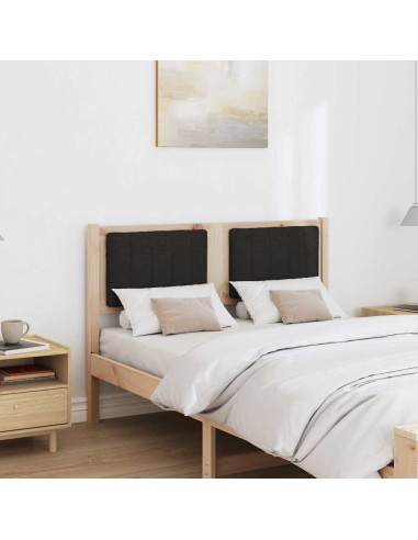 Testiera imbottita con testiera Marrone 120 cm Pino massello