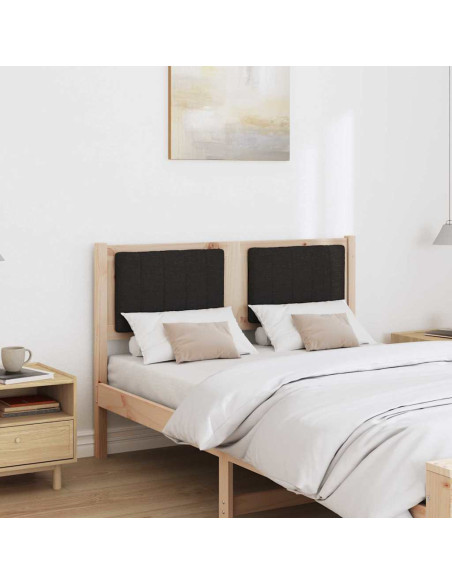Testiera imbottita con testiera Marrone 120 cm Pino massello
