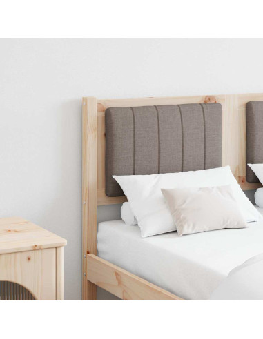 Testiera imbottita con testiera Marrone 120 cm Pino massello
