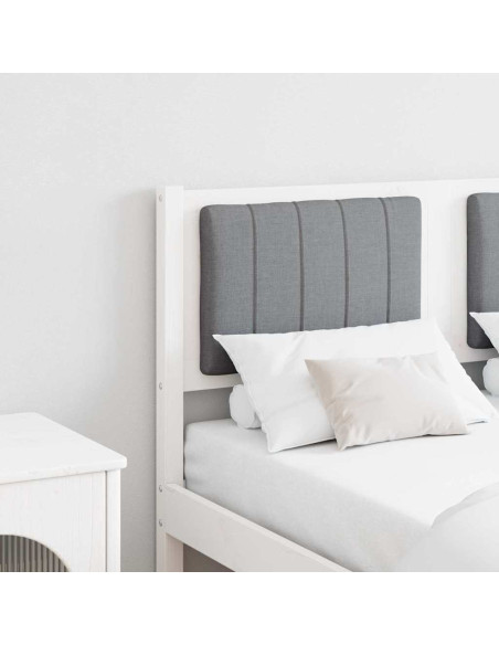 Testiera imbottita con testiera Bianco 120 cm Pino massello